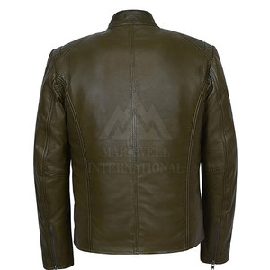 Vente chaude pas cher prix de gros meilleure conception 2025 cuir matériel mode veste Design Unique cuir veste d'hiver - Product Image 3