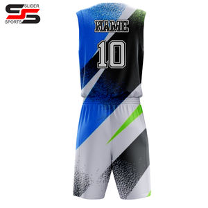 Uniforme de basket-ball à vêtements de sport fabriqué au Pakistan uniforme de basket-ball imprimé personnalisé à bas prix - Product Image 6