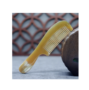 Ox Horn <b>Comb</b> fish design Horn <b>Comb</b> Love Bird Engraving Buffalo Horn <b>Comb</b> Without Handle - Product Image 5