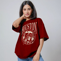 T-shirts en molleton pour femmes grandes tailles, personnalisables OEM, couleur unie, logo personnalisé, fournisseur en gros, t-shirts promotionnels