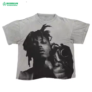 Camiseta Extra Grande para Hombre, 100% Algodón, con Logotipo Personalizado en la Parte Delantera, Impresión Digital, Ropa Casual Ecológica y Elegante - Product Image 3