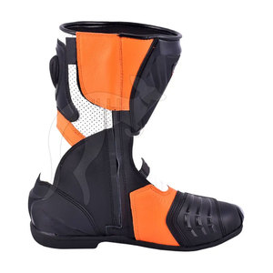 High Quality Custom Made Leather Motorbike Running <b>Shoes</b> Breathable Plus Size Hot Sale Protection Features All Seasons MEESAM - Product Image 4