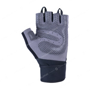 ถุงมือออกกำลังกายครึ่งนิ้วหนังนีโอพรีนสำหรับทุกเพศสายรัดข้อมือปรับได้ระบายอากาศได้ดีพร้อมกีฬายกน้ำหนักที่ดีที่สุด - Product Image 5