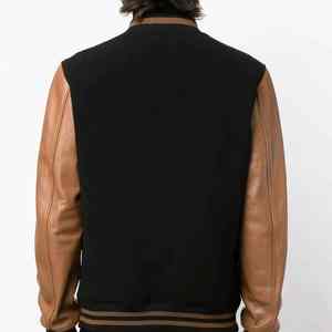 Chaqueta Universitaria de Béisbol Personalizada OEM ODM para Hombre, Chaqueta Universitaria con Cuello Marinero Personalizado - Product Image 4