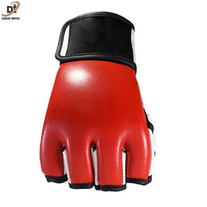 Guantes MMA de medio Dedo de alta calidad personalizables con su propio logotipo, el más nuevo estilo de perforación de Taekwondo hecho de cuero, servicio OEM - Product Image 6