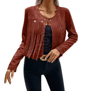 Chaqueta de Cuero de Moda para Mujer, Transpirable, de Alta Calidad y Bajo Precio, Chaquetas Occidentales para Mujer Hechas en Pakistán - Product Image 3