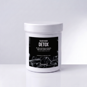 MASCARILLA DETOX - Mascarilla purificante con carbón vegetal y aceite de argán, efecto detox y antiamarilleo, Hecho en Italia - Product Image 1