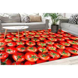 Alfombra con diseño de tomates, alfombra para comedor, alfombra para chef, alfombra para cocina, alfombra personalizada, alfombra suave no tejida - Product Image 1