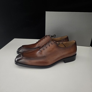 Nouvelles chaussures en cuir formelles pour hommes - style britannique rétro - chaussures de bureau - chaussures Oxford derby pour gentleman - Product Image 3