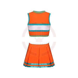 Offre spéciale, uniforme de pom-pom girl, tissu polyester confortable, imprimé personnalisé de qualité supérieure pour adultes et filles au meilleur prix - Product Image 4