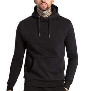 Sudadera con capucha negra para hombre, jersey con cordón de Material polar personalizado con estampado bordado de alta calidad, ropa deportiva de invierno, sudaderas con capucha para hombre 2025 - Product Image 1