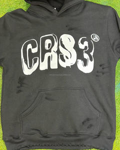 2024 meilleur design hommes 450gsm polaire pull à capuche impression de logo personnalisé plus vêtements de rue 100% coton de haute qualité - Product Image 6