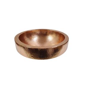 Lavabo de Baño de Cobre Martillado a Mano, Lavabo de Lujo Empotrado en Encimera, Venta al por Mayor para Fabricantes de Muebles de Baño y Renovación. - Product Image 5
