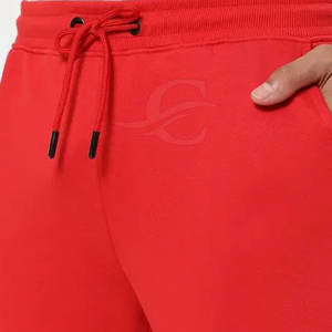 Pantalon de jogging décontracté coupe étroite pour hommes Pantalon en coton et polyester avec logo personnalisé Tissu en toile - Product Image 4