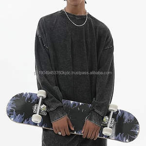 Sweat-shirt ample en coton pour femme avec fermeture éclair, manches longues, col rond, poche, style vintage, coupe ample - Product Image 4