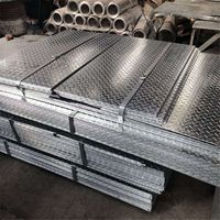 Plaque d'acier galvanisé de 4 mm et 6 mm de l'usine chinoise, meilleur prix, plaque d'acier à damier, personnalisée pour le transport