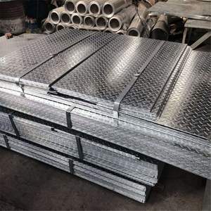 China Factory 4mm 6mm Galvanized Steel <strong>Plate</strong> Best Price Checkered Steel <strong>Plate</strong> Customized for Transportation - Product Image 2