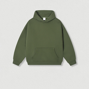 Sweat-shirts à capuche surdimensionnés pour la vente en gros, sweats-shirts à capuche unisexes personnalisés, 450GSM, streetwear décontracté, 100% coton, pour hommes - Product Image 5