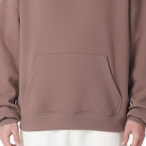 Sweat à capuche zippé surdimensionné personnalisé avec logo OEM, design vierge, impression numérique hiver, molleton épais 100% coton, écologique - Product Image 3