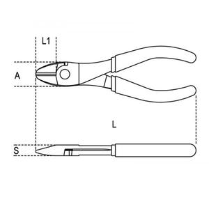 Pince coupante diagonale à usage intensif BETA Poignées bi-matière avec finition industrielle Sécateur multi-pack - Product Image 4