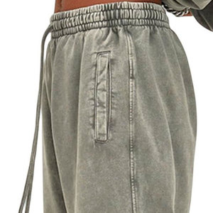 Nouveauté Pantalon de survêtement délavé à l'acide Vêtements de sport Tissu en coton Collection hiver Pantalon de survêtement décontracté et confortable pour hommes - Product Image 6