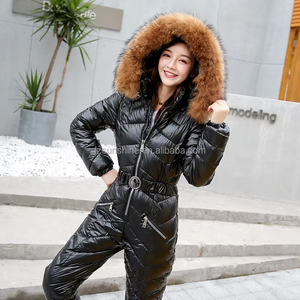 Combinaison de ski pour femmes grande taille de haute qualité, imprimée, imperméable, coupe-vent, respirante, avec poche pour carte, chaude pour l'hiver - Product Image 6