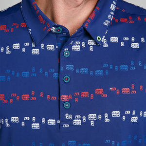 Camisa de golf para hombre de alta calidad al por mayor, diseño personalizado, solapa bordada, informal, elegante, patrón sólido, manga larga comprimida - Product Image 3