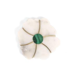 Dessous de verre en pierre de fleur faits à la main Ensemble de sous-verres au design personnalisé à prix abordable de l'Inde - Product Image 6