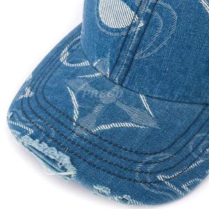 Casquettes de baseball en jean décontractées pour adultes, couleur bleu et blanc, fabriquées au Pakistan, prix raisonnable, pour fêtes, collection 2026 - Product Image 3