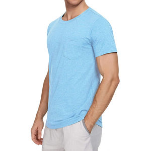 T-shirts unis de haute qualité pour hommes 100% coton Vêtements décontractés O Neck T-shirts - Product Image 2