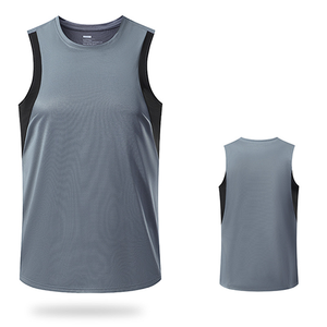 Débardeur d'été en tricot respirant avec logo personnalisé pour hommes, pour des exercices d'extérieur décontractés, des entraînements sportifs et de la musculation - Product Image 2