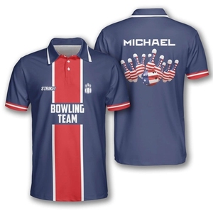 เสื้อโบว์ลิ่งประสิทธิภาพสูงสำหรับผู้เล่นลีกที่มีผ้าควบคุมความชื้นและชื่อและสีที่กำหนดเองได้ - Product Image 6