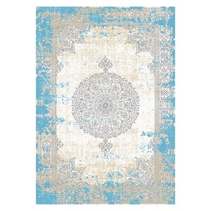 RUGS DEPOT LXDP-0339 Wholesale Ivory Cream Ethnic Kilim Digital Printed Machine Washable Chenille Area Rug Non <b>Slip</b> - Product Image 1