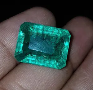 100% Natural Columbian Fine Quality Emerald Octagon Cut Gemstone 3.62 carats precious stone For Jewelry Making