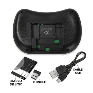 Mini Tastiera Wireless RGB Retroilluminata con Touchpad, Meccanica/Ottica, Supporto TV Box, Compatibile con Spagnolo, Certificata FCC RoHS, Combo per Telefono e Desktop - Product Image 2