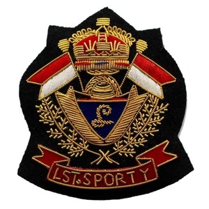 Badges 3D personnalisés OEM de haute qualité pour blazers, insignes de grade d'officier, patchs brodés en fil de soie, insignes de grade personnalisés en fil de soie - Product Image 4
