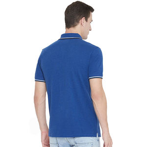 T-shirts polo pour hommes à impression de logo personnalisé T-shirt polo de golf teint uni pour hommes et garçons - Product Image 4