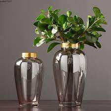 Vase à fleurs moderne en aluminium brillant doré Décoration de table décorative pour la décoration de table à usage domestique - Product Image 6