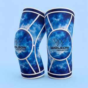 Support de poignet à compression réglable en néoprène avec fermeture auto-agrippante pour l'haltérophilie et la stabilité des membres inférieurs - Product Image 1