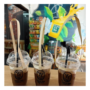 Support en bambou naturel pour tasses, poignée pour gobelets à café chaud, thé et boissons à emporter, origine Vietnam - Product Image 4