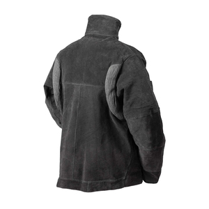 Veste de sécurité en cuir de vachette robuste unisexe, résistante au feu et aux acides, certifiée OSHA/ANSI/CE, vêtement de protection en cuir - Product Image 1