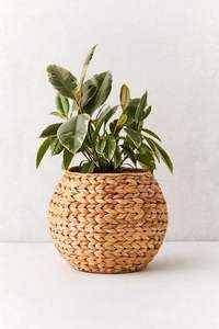 Panier en jacinthe d'eau pour la décoration intérieure et extérieure du jardin, fait à la main, moderne, élégant, grand porte-plante - Product Image 4