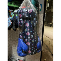 Sac de frappe gonflable en cuir Doraemon pour enfants, design imprimé, couleur bleue, emballage personnalisé, léger