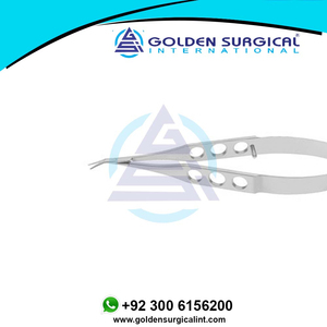 กรรไกร keratoplasty ขนาดเล็กใบมีดทื่อ, มุมไปด้านข้าง, กรรไกรตัดตาเจาะ keratoplasty - Product Image 3