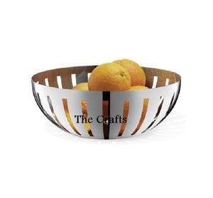Bol à fruits de qualité supérieure en acier couleur argent, décoratif, pour la maison, l'hôtel et la restauration - Product Image 4