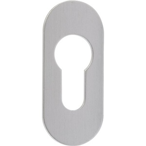 Rosette de clé en acier inoxydable 817/3003 EST, écusson de 3 mm d'épaisseur, ovale PZ, EDI-Office Décoration & Accessoires - Product Image 1