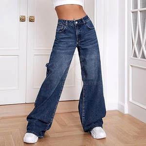 Pantalones Holgados de Cintura Media Transpirables para Mujer, 100% Algodón, para Invierno, Diseño Moderno, Venta al por Mayor en Línea - Product Image 5