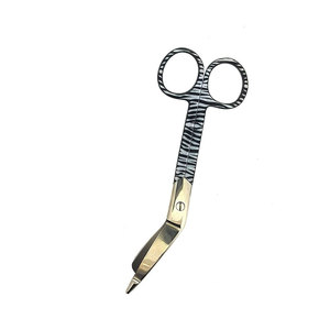 Tijeras de enfermería Lister de 5.5 pulgadas, de acero inoxidable, manuales, de alta calidad, con certificación CE, para vendajes, para enfermeras, múltiples usos - Product Image 1
