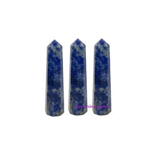 Venta al por mayor de piedras curativas, gran punta de cristal de sodalita, gran torre de obelisco de piedras preciosas de sodalita azul para Decoración - Product Image 1
