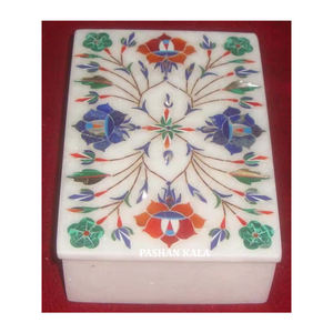 Mayorista y Exportador de Cajas de Regalo Hechas a Mano en India con Incrustaciones de Mármol Natural, Pulido Puro, Decoración para el Hogar, Regalos de Joyería - Product Image 1